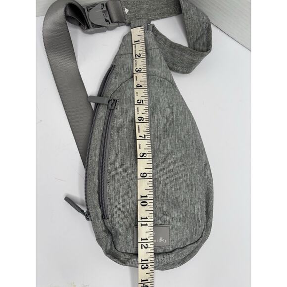 Vera Bradley Sling Gray Over Shoulder Bag Adjustable Strap -Front Pocket - Picture 7 of 8